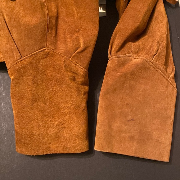 Vintage leather suede fringe jacket size M - Picture 17 of 17